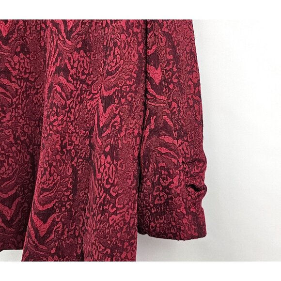 Vintage Lavender & Honey Dressy Jacket 3X Dark Red Textured Y2K Whimsigoth NEW - Picture 8 of 14